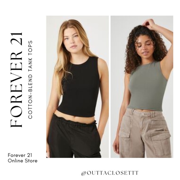 Forever 21 Tops - Forever 21 cotton blend tank tops (2)
